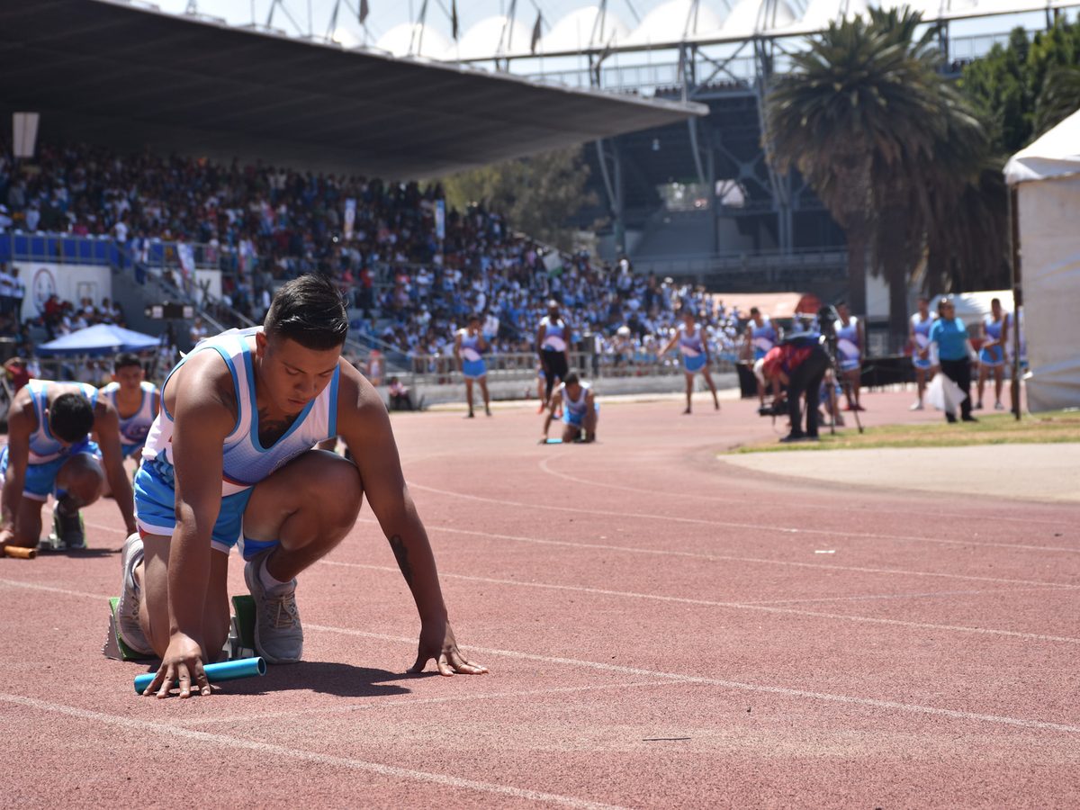 Atletas en la línea de salida durante la DAOlimpiada